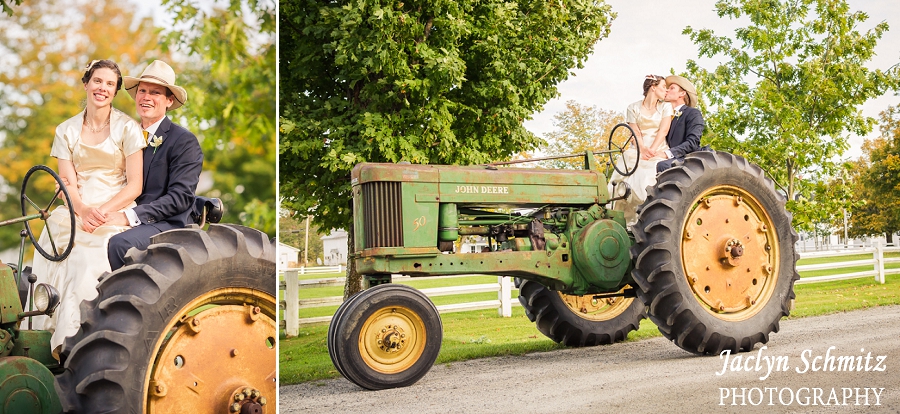 john deere tractor wedding